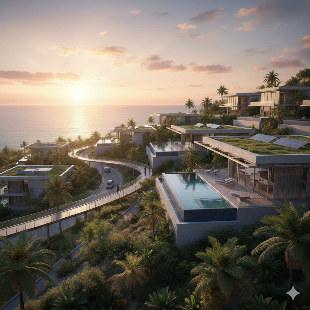 Investors reviewing land investment plans